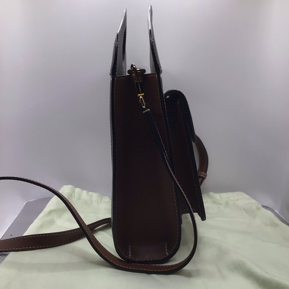 BURBERRY, HORSEFERRY, NWT, POCKET TOTE, MINI, MADE IN ITALY - Picture 6 of 16